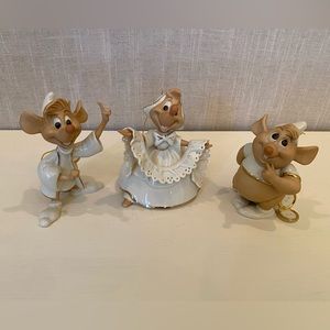 Disney Cinderella Gus, Jaq and Suzy Lenox  Figurines